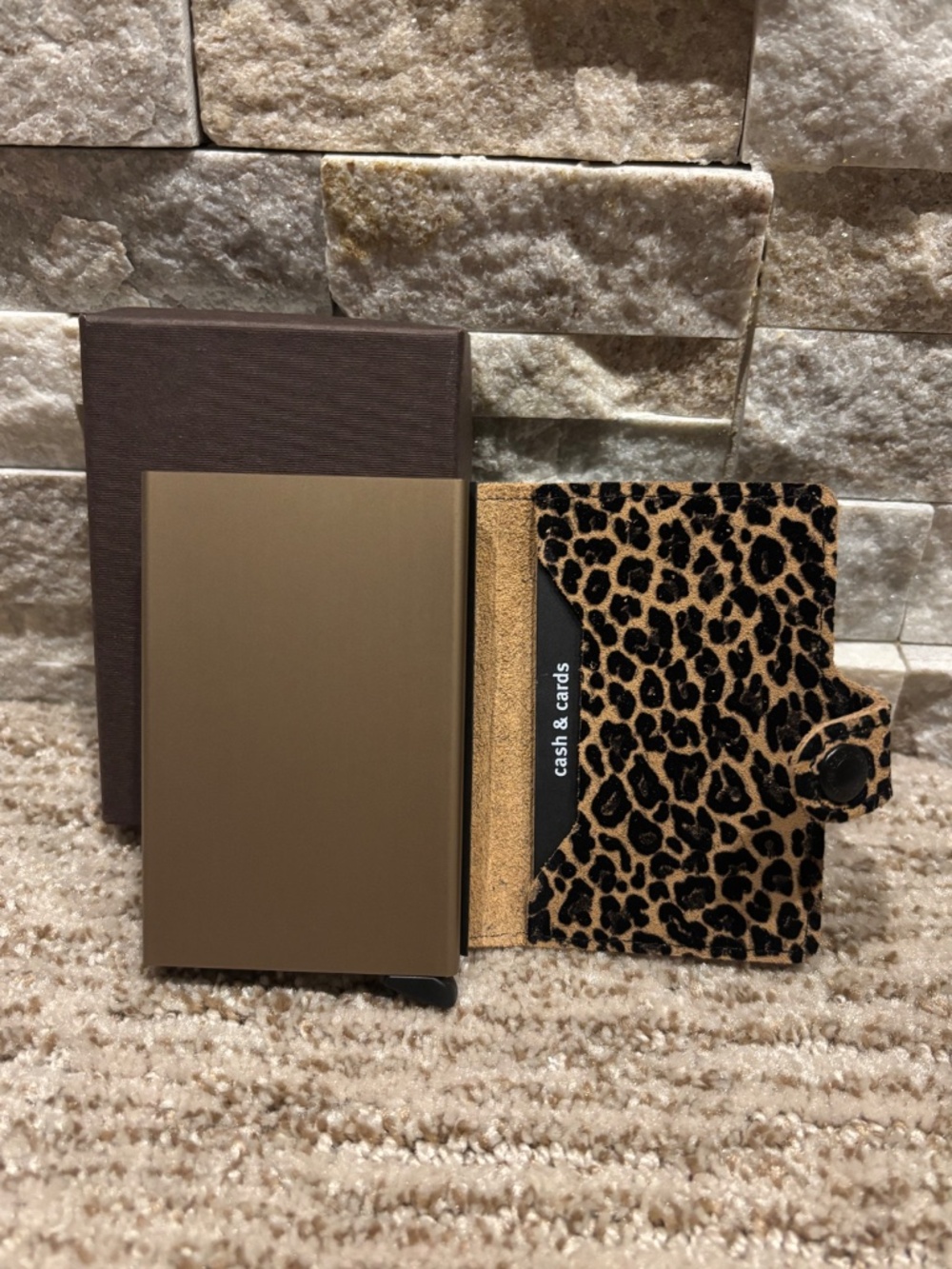 Secrid Leopard Print Mini Wallet - Picture 2 of 4